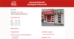 Desktop Screenshot of generali.gazdagret.hu